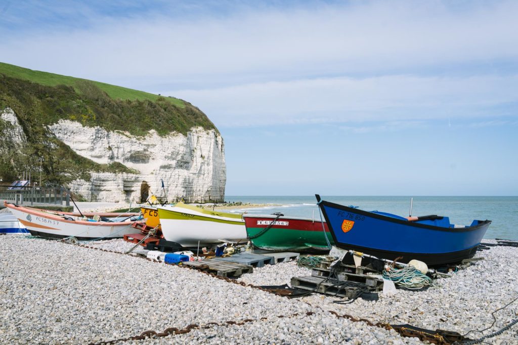 La plage d'Yport, randonnée jusqu'à Etretat