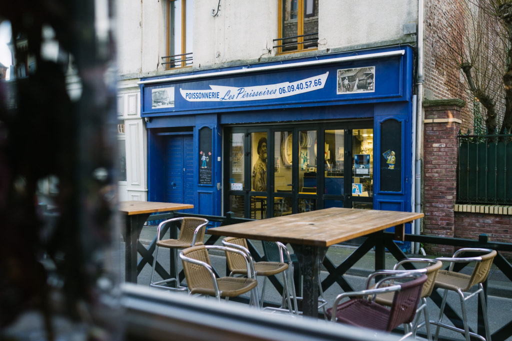 Terrasse du restaurant La Marie Antoinette, Etretat